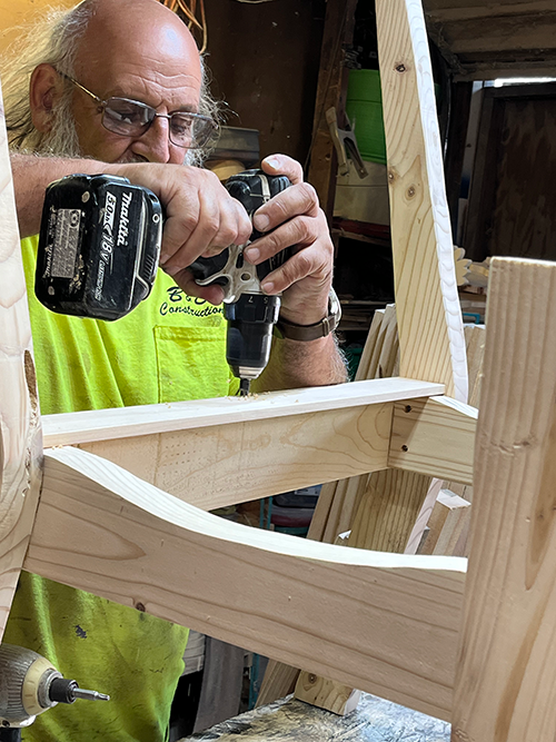 Image of Craig, working on a project