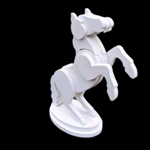 Horse standing on back legs